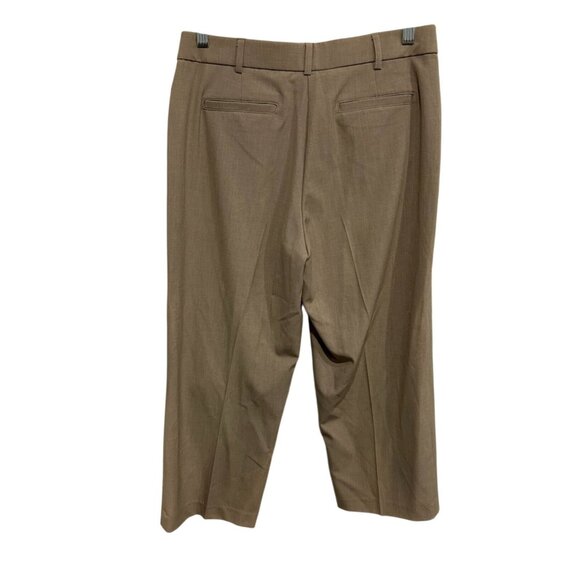 David Dart Womens Dress Pants Size 8 Light Brown Straight Leg Flat Front - Picture 2 of 9